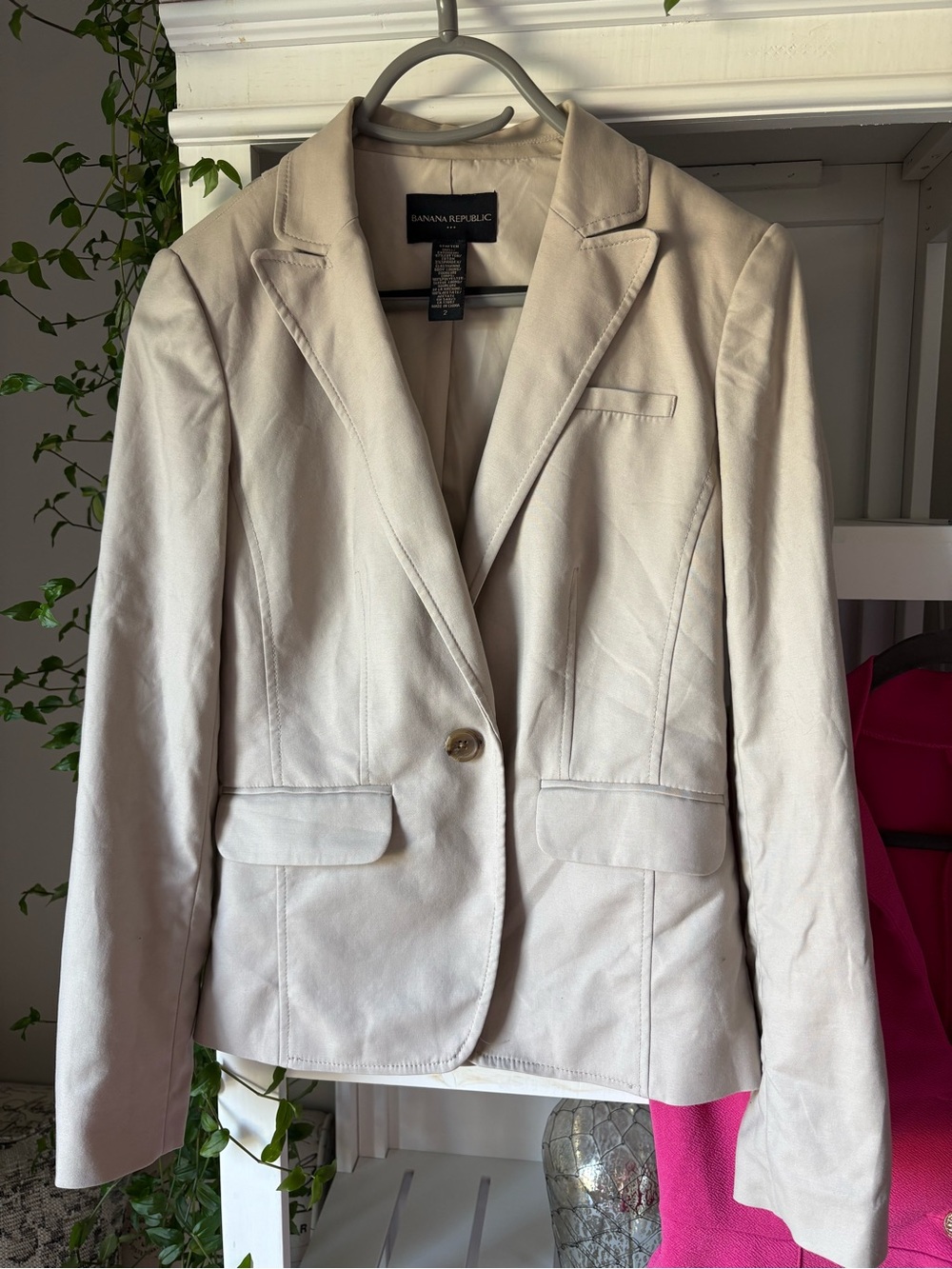 Banana Republic Light Cream Single-Button Women's Blazer